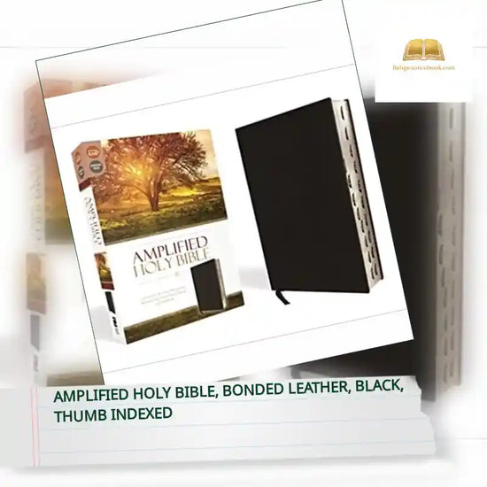 Amplified Holy Bible, Bonded Leather, Black, Thumb Indexed by@Outfy