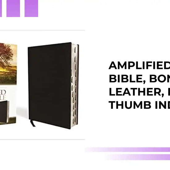 Amplified Holy Bible, Bonded Leather, Black, Thumb Indexed by@Outfy